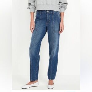 Womens Old Navy OG Loose High Rise Blue Jeans, Size 14 Regular